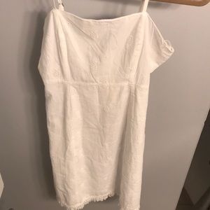 White Sundress/ Pineapple Pattern w/ liner